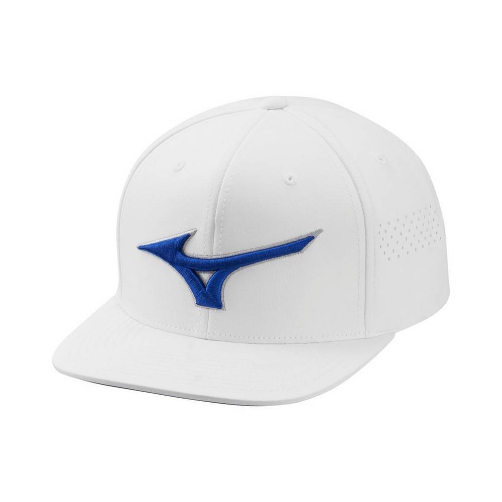 Cappello Mizuno Tour Flat Snapback Uomo - Bianche - 48710-OMES